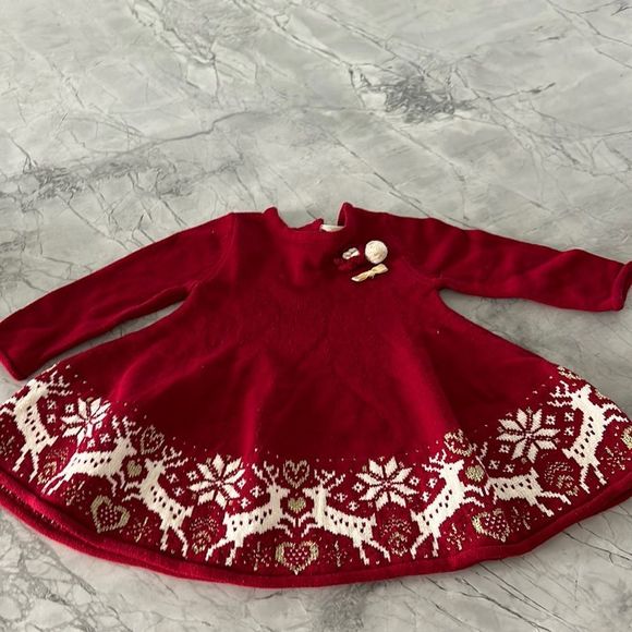 Other - Heirloom red Christmas sweater dress 18M